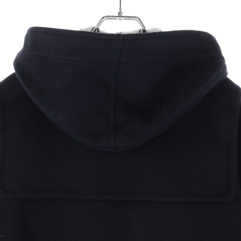 LOUIS VUITTON(ルイヴィトン) 16AW モノグラム ジャガード シルク混 ウール ロングコート ブラック/グレー RW162W QWE FACO20