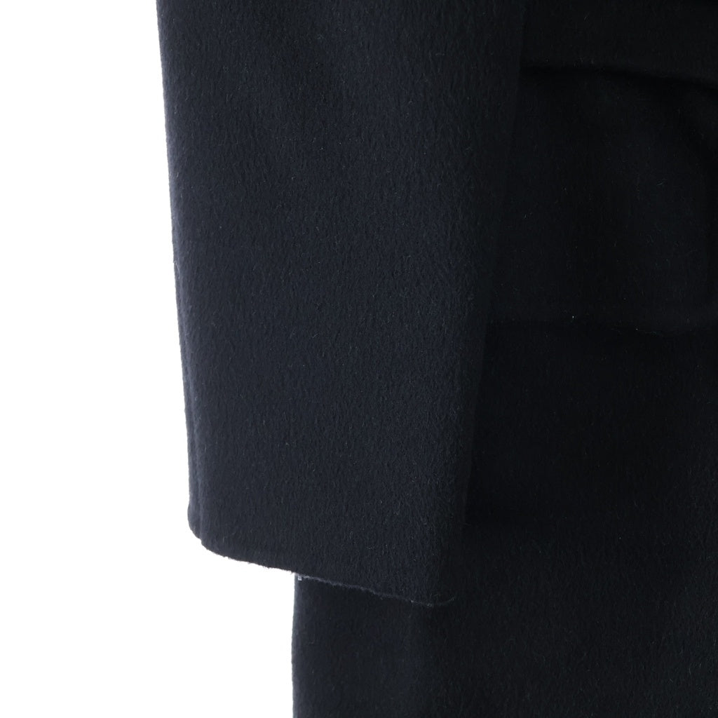 LOUIS VUITTON(ルイヴィトン) 16AW モノグラム ジャガード シルク混 ウール ロングコート ブラック/グレー RW162W QWE FACO20