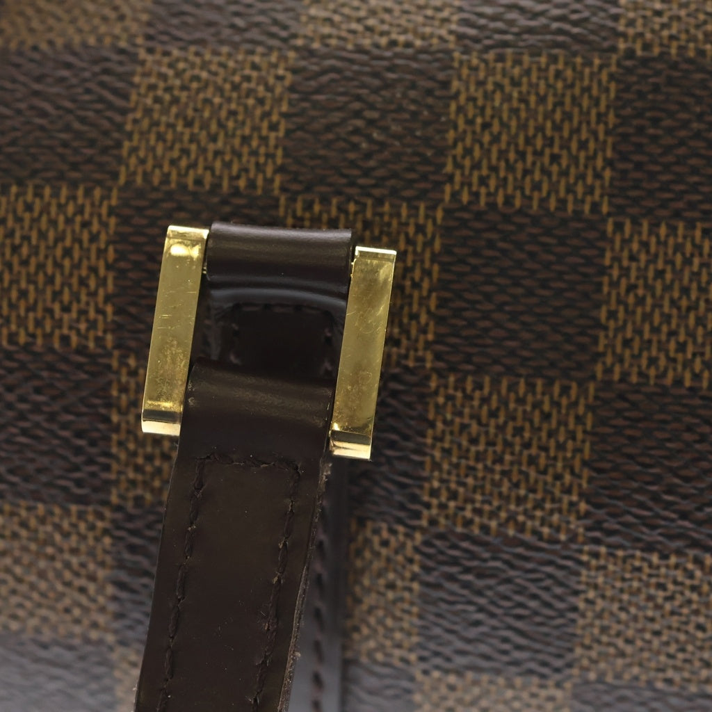 LOUIS VUITTON(ルイヴィトン) ダミエ パピヨン30 ハンドバッグ ブラウン レザー×PVC N51303 ゴールド金具 レディース