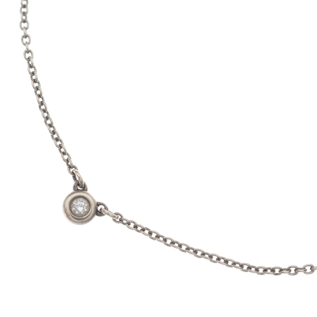 TIFFANY & Co.(ティファニー) バイザヤード 1PD ダイヤ Ag925 ネックレス シルバー レディース