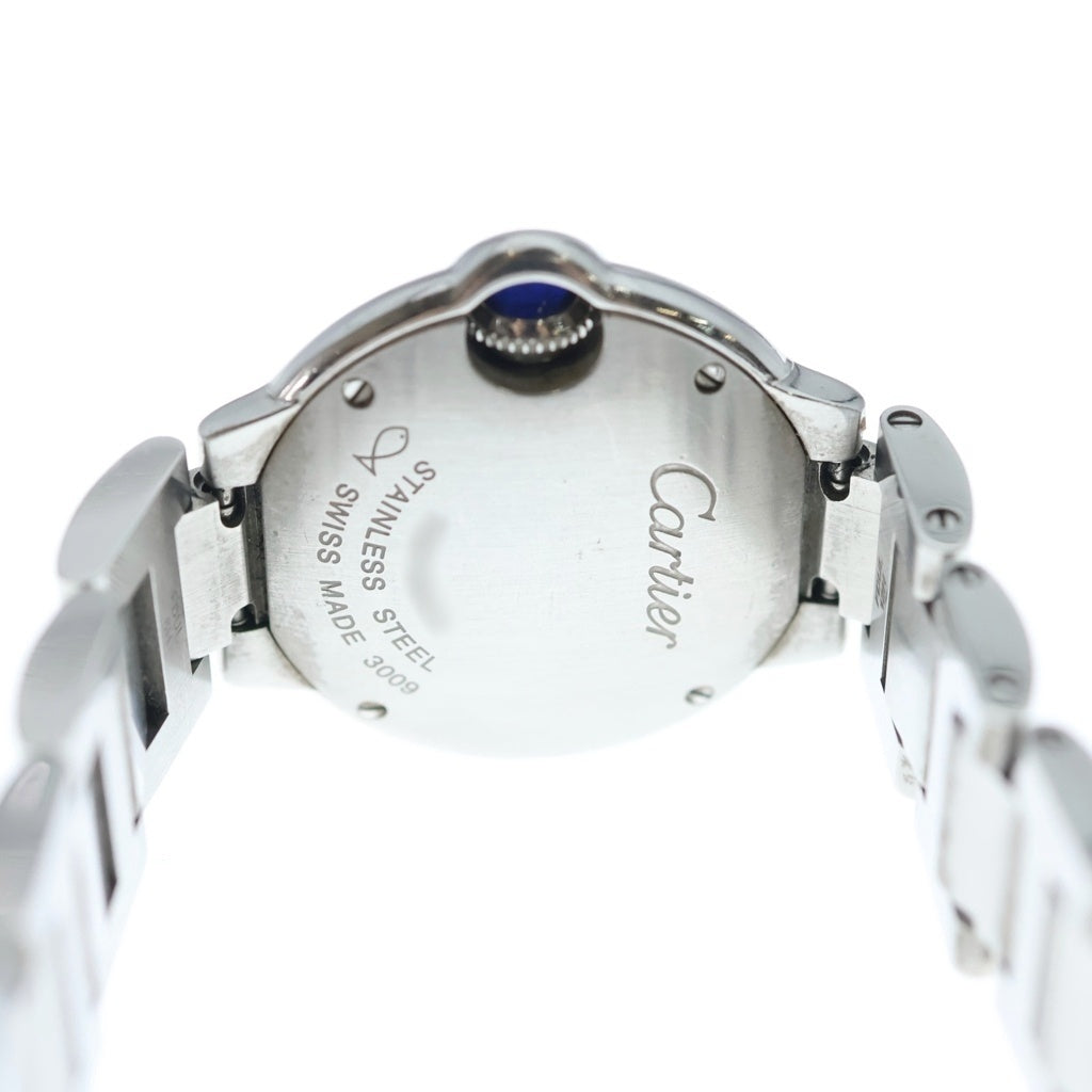 Cartier(カルティエ) バロンブルードゥカルティエ SS/QZ ステンレス クオーツ クォーツ 腕時計 カルティエケア確認済み W69010Z4 シルバー文字盤