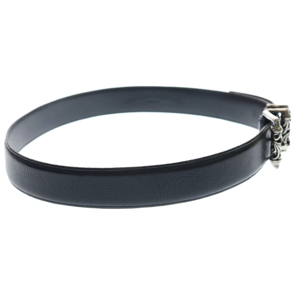 CHROME HEARTS(クロムハーツ) BLT ROLLER 3PC1.5inch 3PCローラーバックル レザーベルト シルバー BCA357