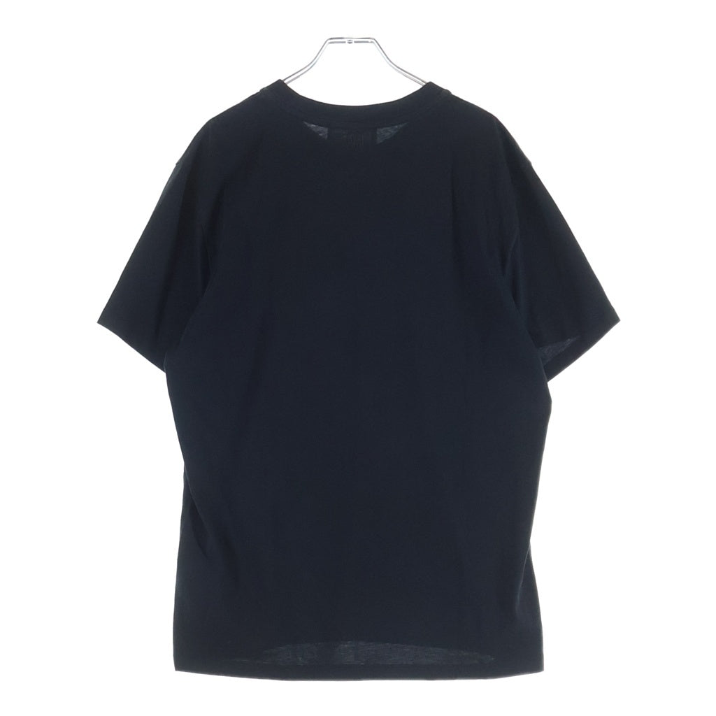 ami(アミ) ハートロゴ刺繍 クルーネックTシャツ カットソー ブラック UTS003.724