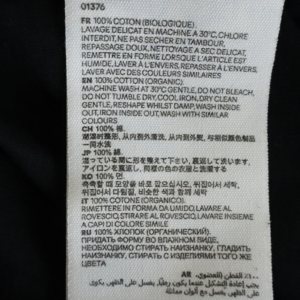 ami(アミ) ハートロゴ刺繍 クルーネックTシャツ カットソー ブラック UTS003.724