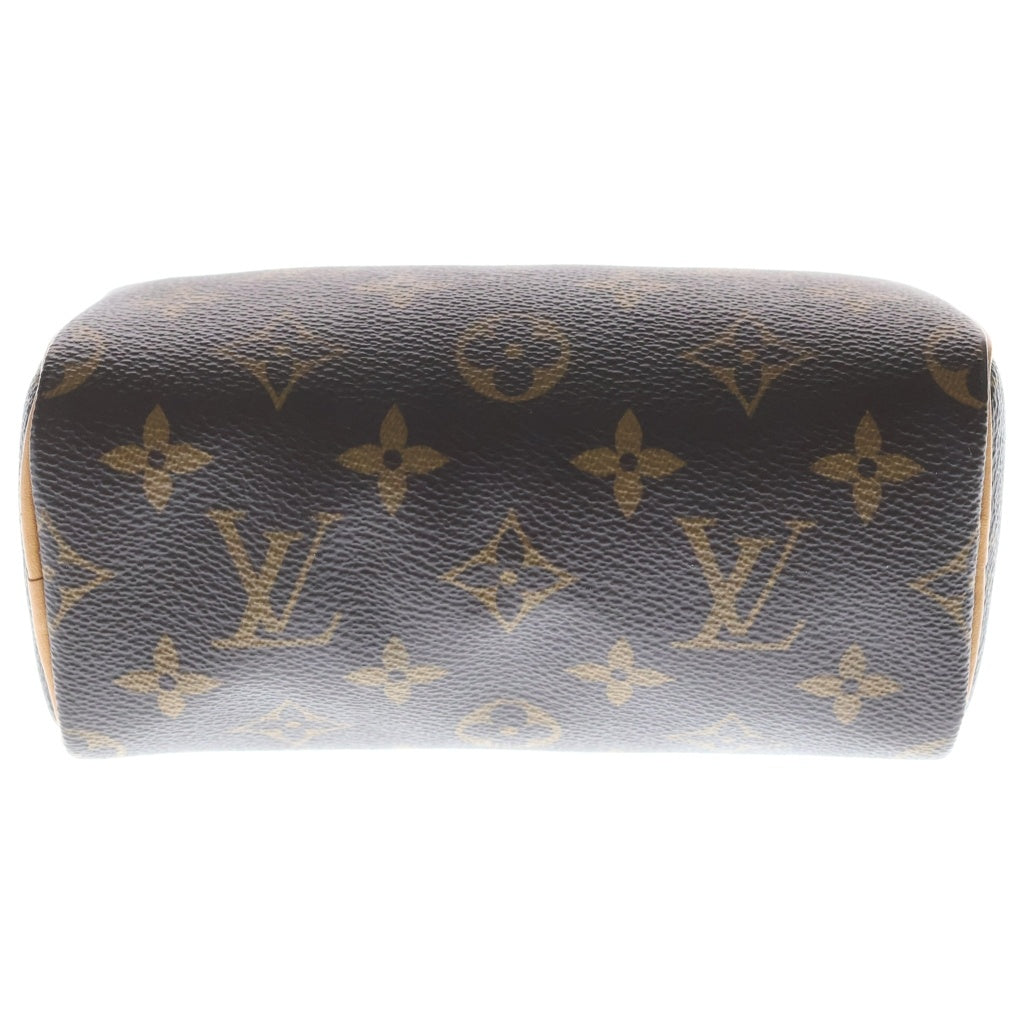 LOUIS VUITTON(ルイヴィトン) ナノ スピーディ モノグラム PVC レザー 2WAY ハンド ショルダーバッグ ブラウン M81085 レディース