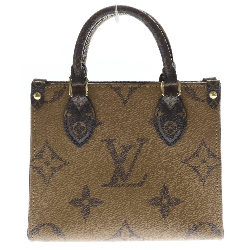 LOUIS VUITTON(ルイヴィトン) モノグラムリバース オンザゴーBB PVC レザー 2WAY ハンドバッグ ショルダーバッグ M46839 ブラウン レディース