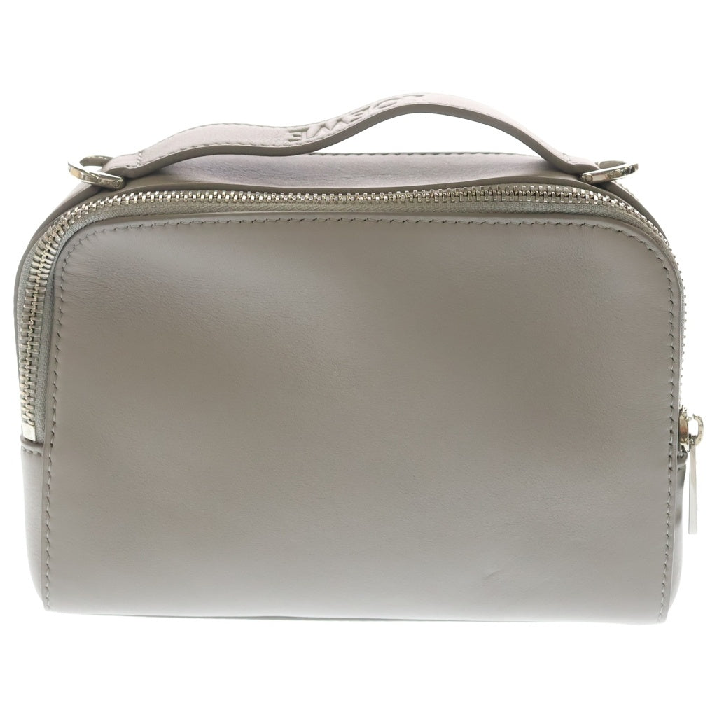 LOEWE(ロエベ) クロスボディカメラバッグミニ 2WAYバッグ ハンドバッグ ショルダーバッグ グレージュ レザー シルバー金具 レディース