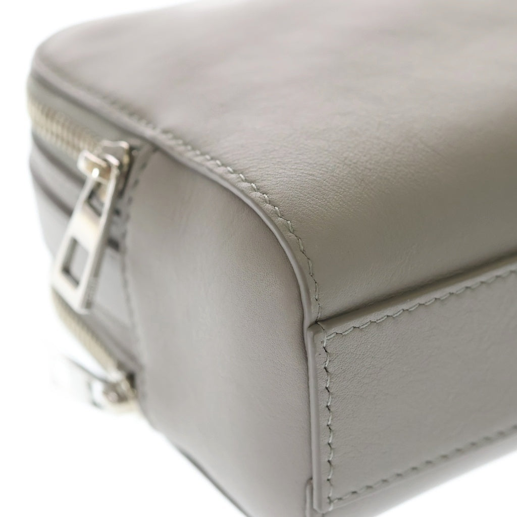 LOEWE(ロエベ) クロスボディカメラバッグミニ 2WAYバッグ ハンドバッグ ショルダーバッグ グレージュ レザー シルバー金具 レディース
