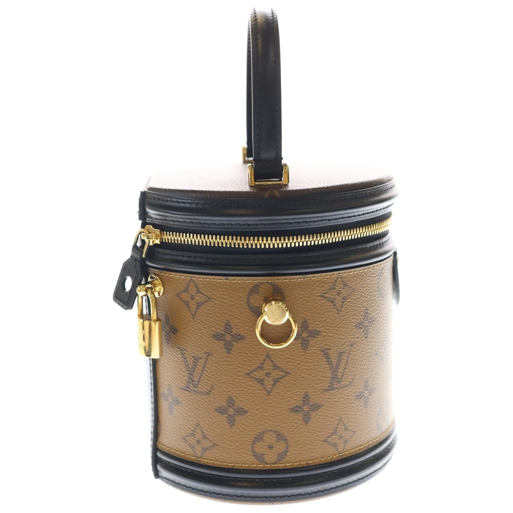 LOUIS VUITTON(ルイヴィトン) モノグラムリバース カンヌ 2WAY ハンドバッグ ショルダーバッグ バニティバッグ M43986 ICタイプ ブラウン/ブラック レディース