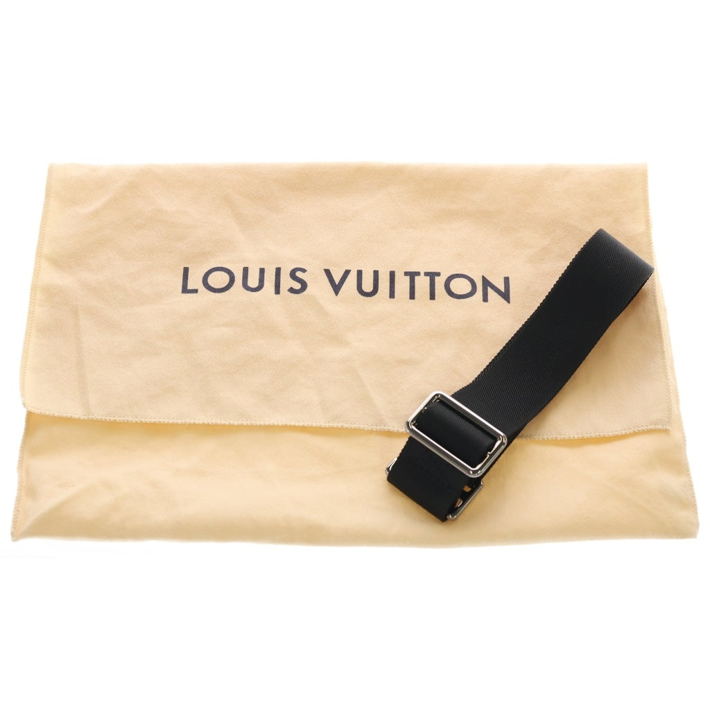 LOUIS VUITTON(ルイヴィトン) モノグラムエクリプス バムバッグ ショルダーバッグ ハンドバッグ ブラック レザー×PVC M42906 シルバー金具