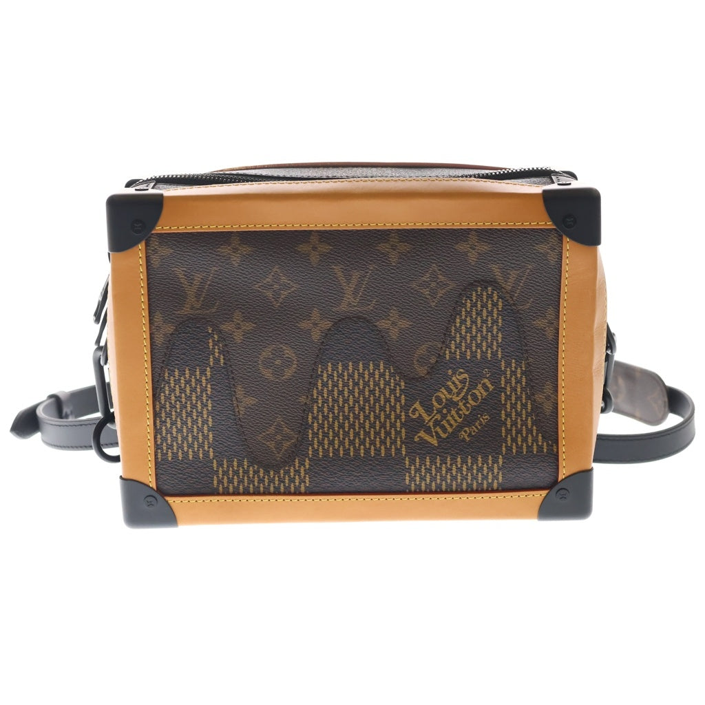 LOUIS VUITTON(ルイヴィトン) NIGOコラボ LVスクエアード コレクション ダミエ・ジャイアント ソフトトランク ショルダーバッグ N40381 ICタイプ ブラウン レディース