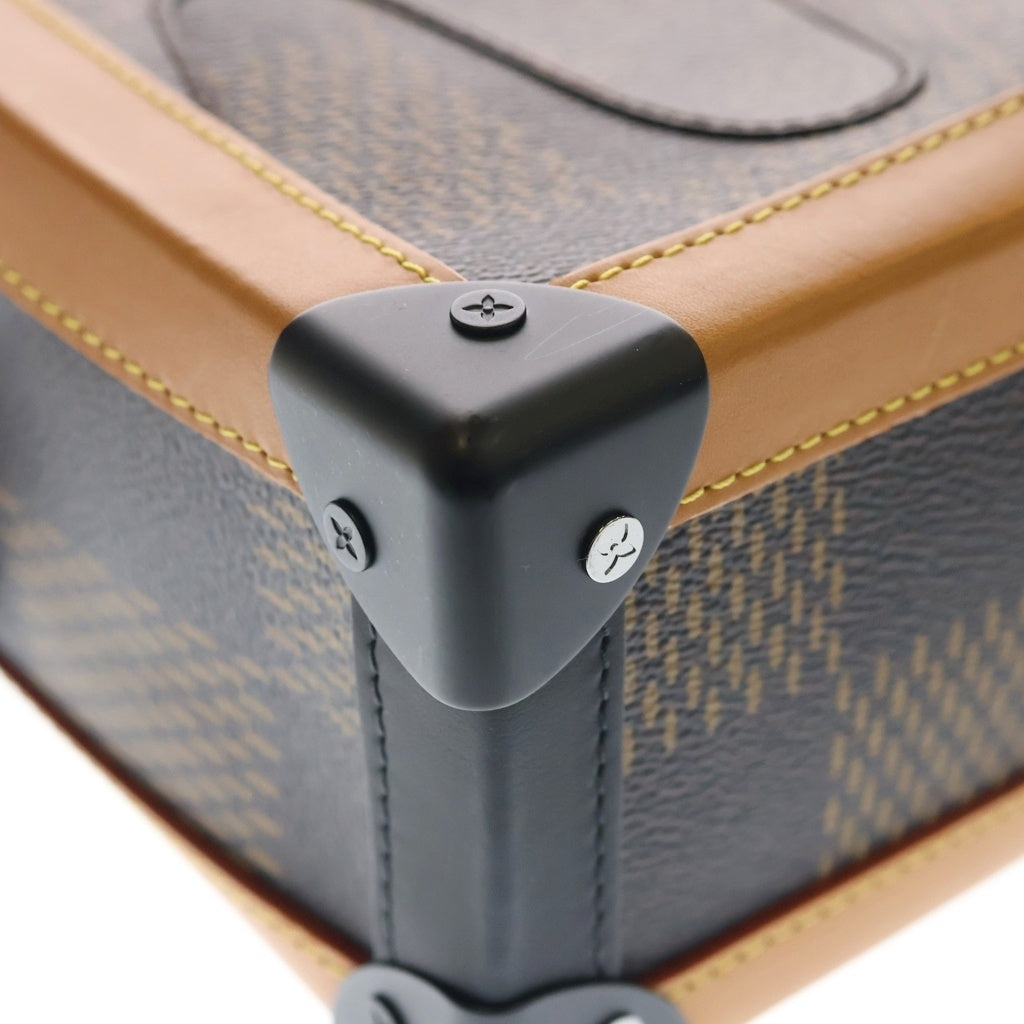 LOUIS VUITTON(ルイヴィトン) NIGOコラボ LVスクエアード コレクション ダミエ・ジャイアント ソフトトランク ショルダーバッグ N40381 ICタイプ ブラウン レディース