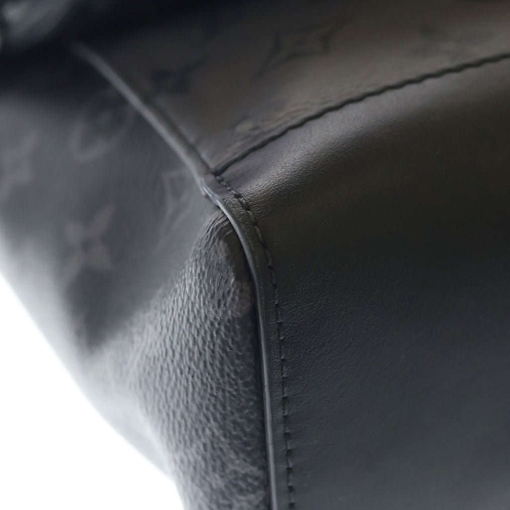 LOUIS VUITTON(ルイヴィトン) モノグラムエクリプス パルス メッセンジャー ショルダーバッグ ブラック×グレー レザー M12681 ブラック金具 レディース