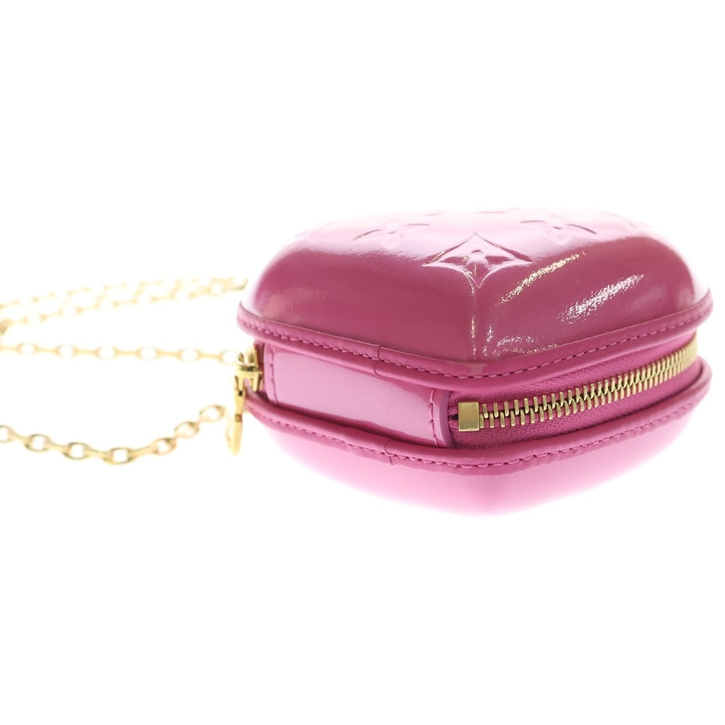 LOUIS VUITTON(ルイヴィトン) LVリミックス モノグラム・ヴェルニ キープ マイ ハート チェーンショルダーバッグ ピンク M82966 ゴールド金具 レディース
