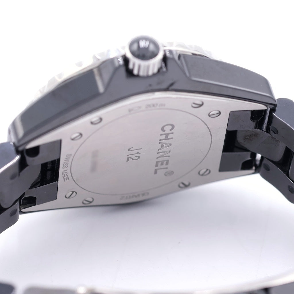 CHANEL(シャネル) J12 ダイヤベゼル SE/QZ セラミック クォーツ 電池式 腕時計 H0949 黒文字盤