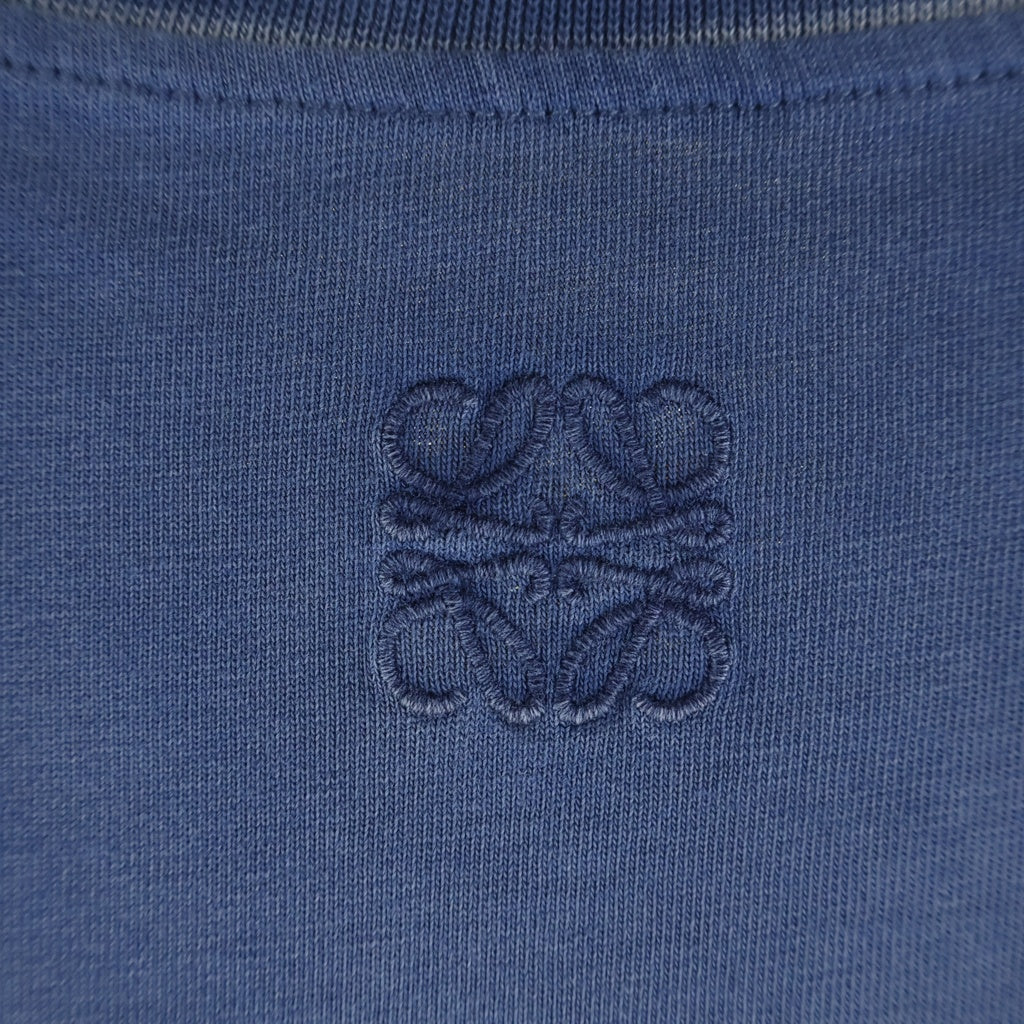 LOEWE(ロエベ) オーバーサイズ ウォッシュド アナグラムロゴ刺繍 半袖 Tシャツ カットソー ネイビー S359Y22X63 レディース
