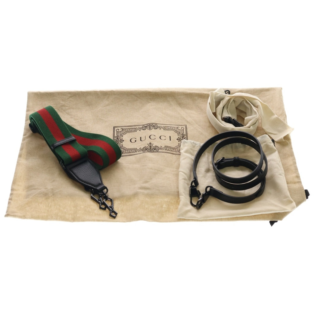GUCCI(グッチ) バンブー ダイアナ ラージ ハンドバッグ トートバッグ ショルダーバッグ ブラック レザー 703218 ブラック金具 レディース
