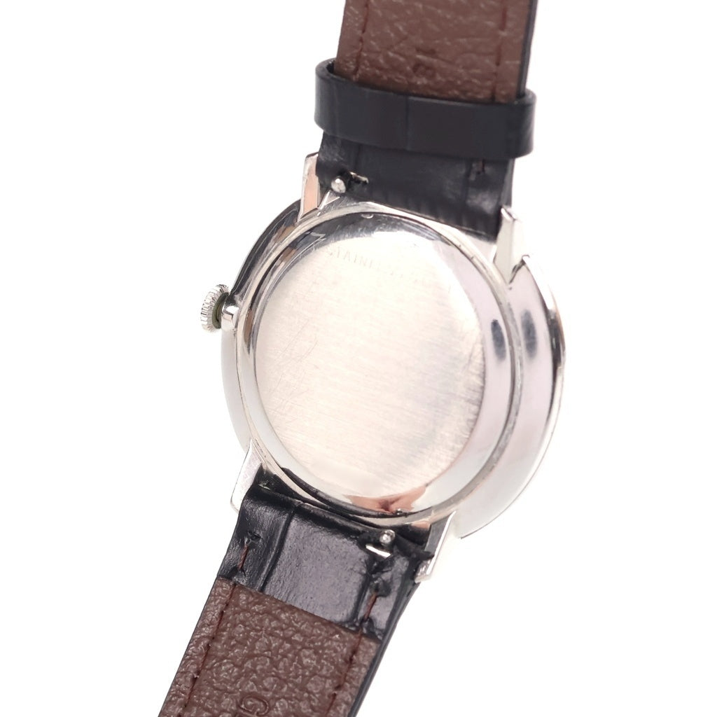 IWC(アイダブリューシー) シャフハウゼン 手巻き ヴィンテージ レザー シルバー文字盤