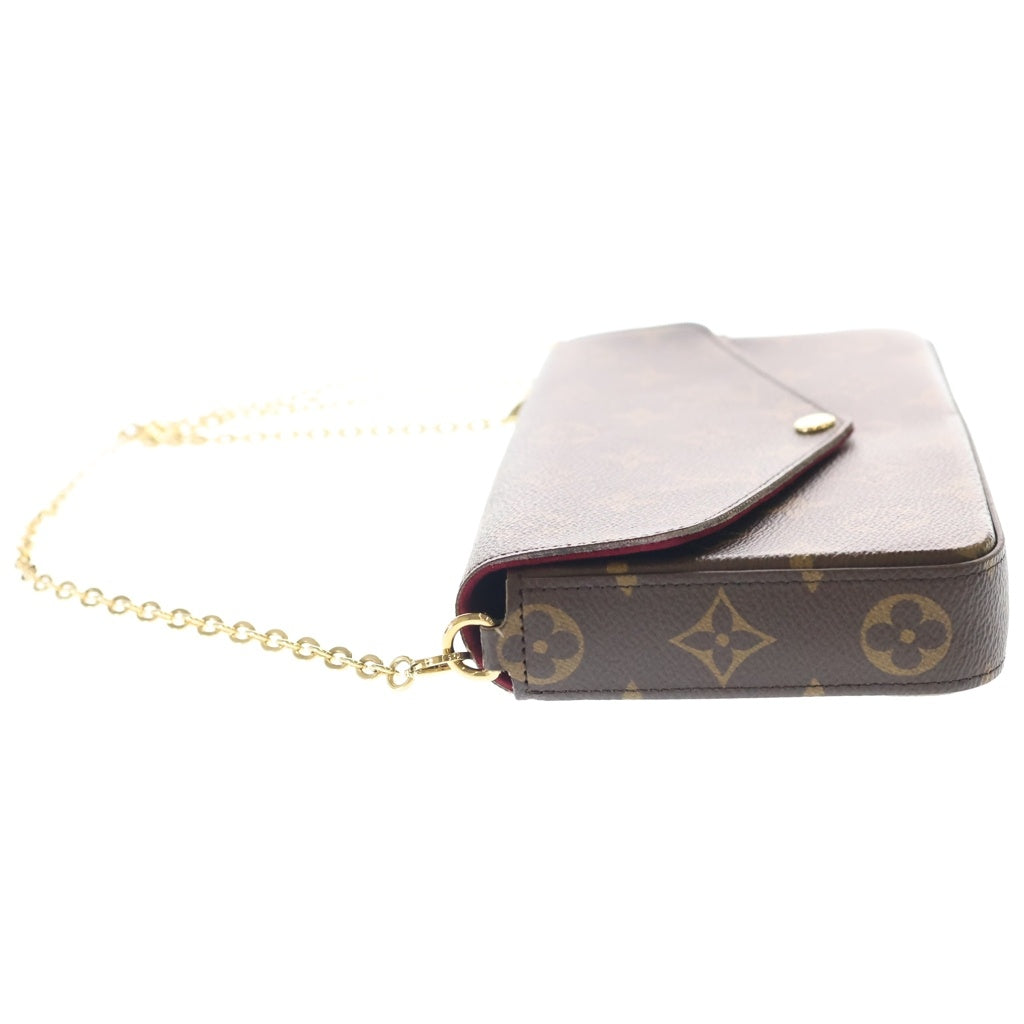 LOUIS VUITTON(ルイヴィトン) モノグラム ポシェットフェリシー ショルダーバッグ ブラウン PVCレザー M81896 RFID レディース