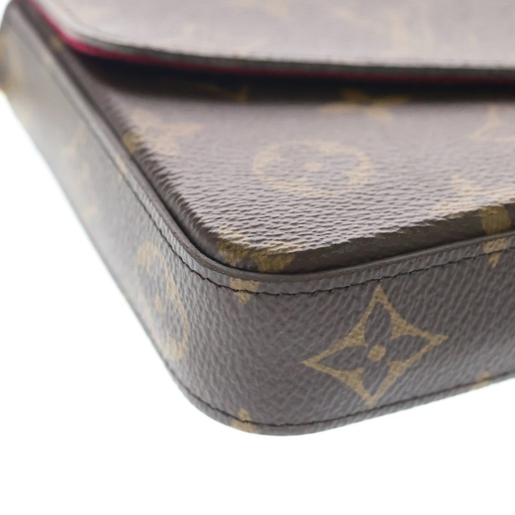 LOUIS VUITTON(ルイヴィトン) モノグラム ポシェットフェリシー ショルダーバッグ ブラウン PVCレザー M81896 RFID レディース