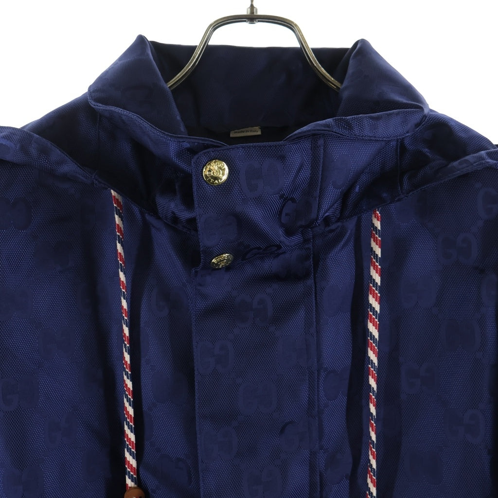 GUCCI(グッチ) 22AW Logo Jacquard Hoodie Jacket GGロゴジャガード フーデッド ジャケット ブルゾン 694168