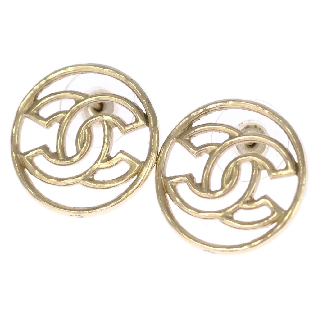 CHANEL(シャネル) ココマーク ラウンドピアス ゴールド GP レディース