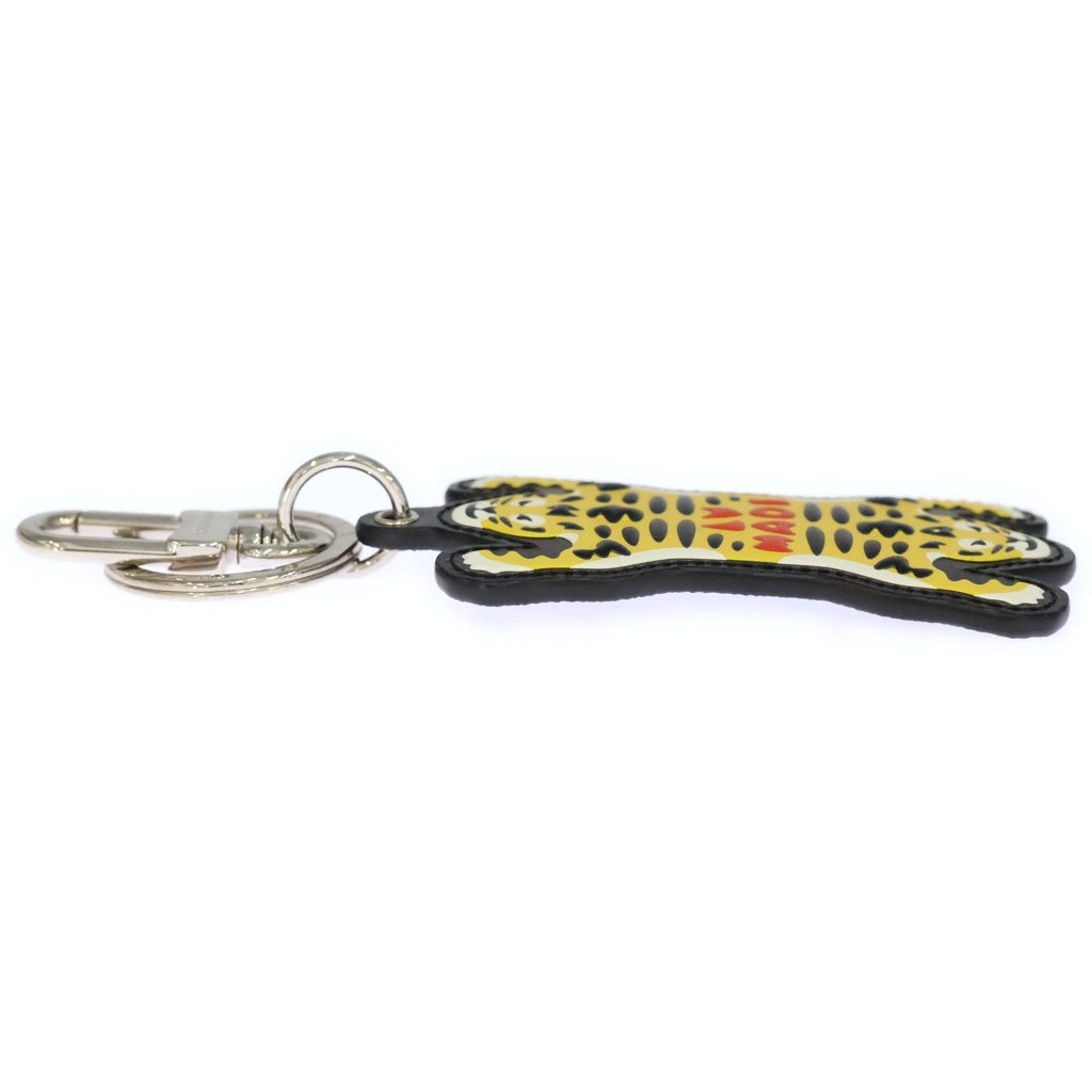 LOUIS VUITTON(ルイヴィトン) NIGOコラボ モノグラム ポルト クレ・LV MADE タイガー バッグチャーム イエロー MP3221 シルバー金具 レディース