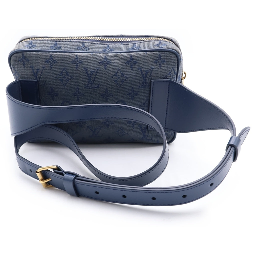 LOUIS VUITTON(ルイヴィトン) バムバッグ アウトドア ボディバッグ ショルダーバッグ モノグラム デニム ネイビー/ブルー レディース