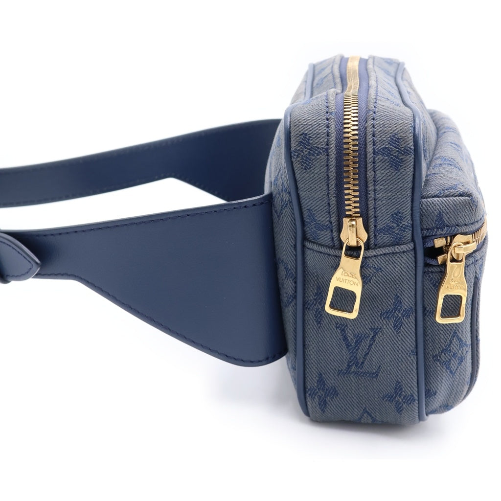 LOUIS VUITTON(ルイヴィトン) バムバッグ アウトドア ボディバッグ ショルダーバッグ モノグラム デニム ネイビー/ブルー レディース