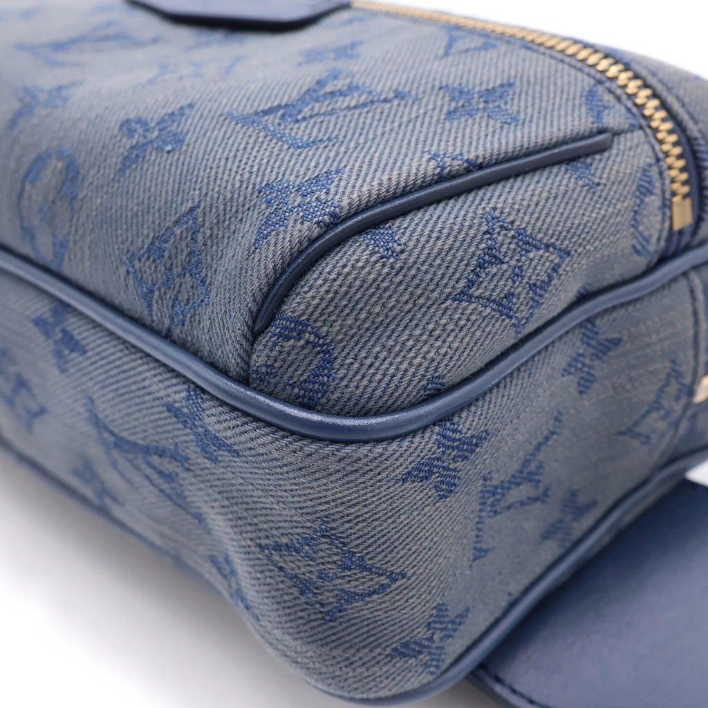 LOUIS VUITTON(ルイヴィトン) バムバッグ アウトドア ボディバッグ ショルダーバッグ モノグラム デニム ネイビー/ブルー レディース
