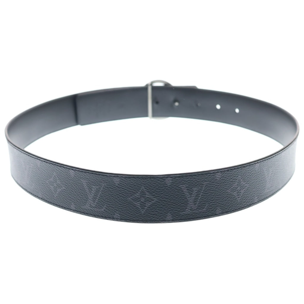 LOUIS VUITTON(ルイヴィトン) モノグラムエクリプス サンチュール・LVサークル レザーベルト ブラック M0168 シルバー金具