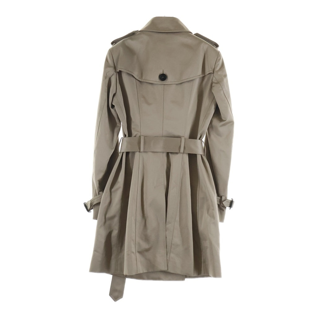 BURBERRY(バーバリー) プローサム コットン ダブルブレスト トレンチコート ベージュ レディース