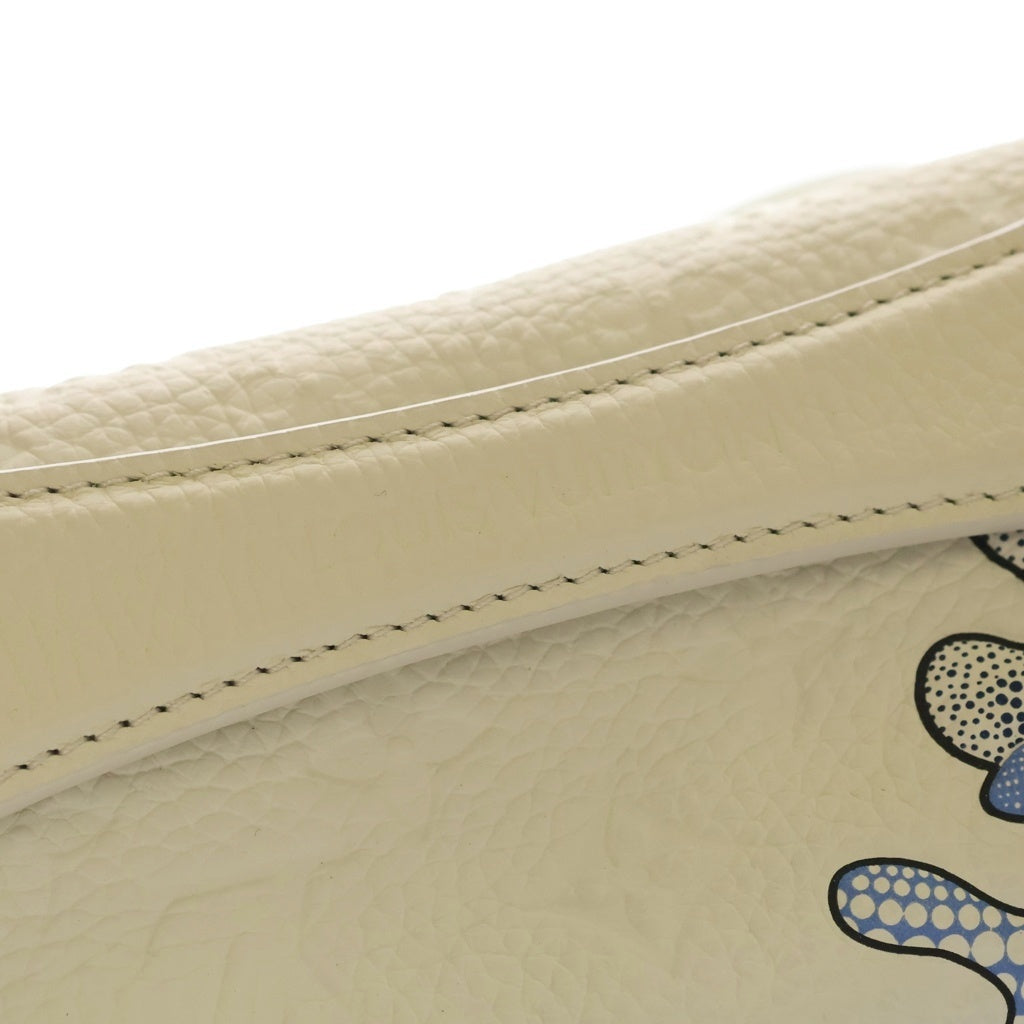 LOUIS VUITTON(ルイヴィトン) ×YK 草間彌生 モノグラム トリヨン レザー サイケデリックフラワー マキシ バムバッグ ホワイト/ブルー M21680