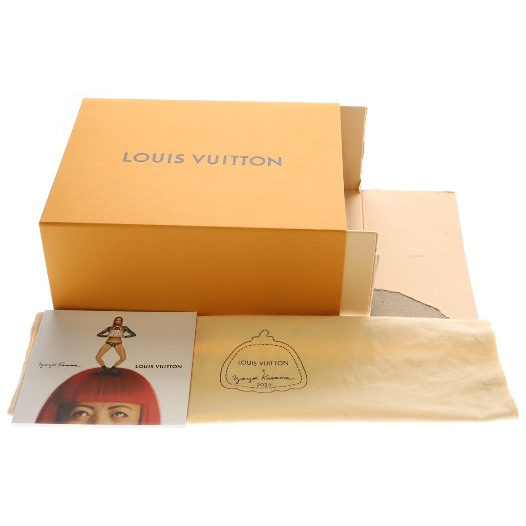 LOUIS VUITTON(ルイヴィトン) ×YK 草間彌生 モノグラム トリヨン レザー サイケデリックフラワー マキシ バムバッグ ホワイト/ブルー M21680