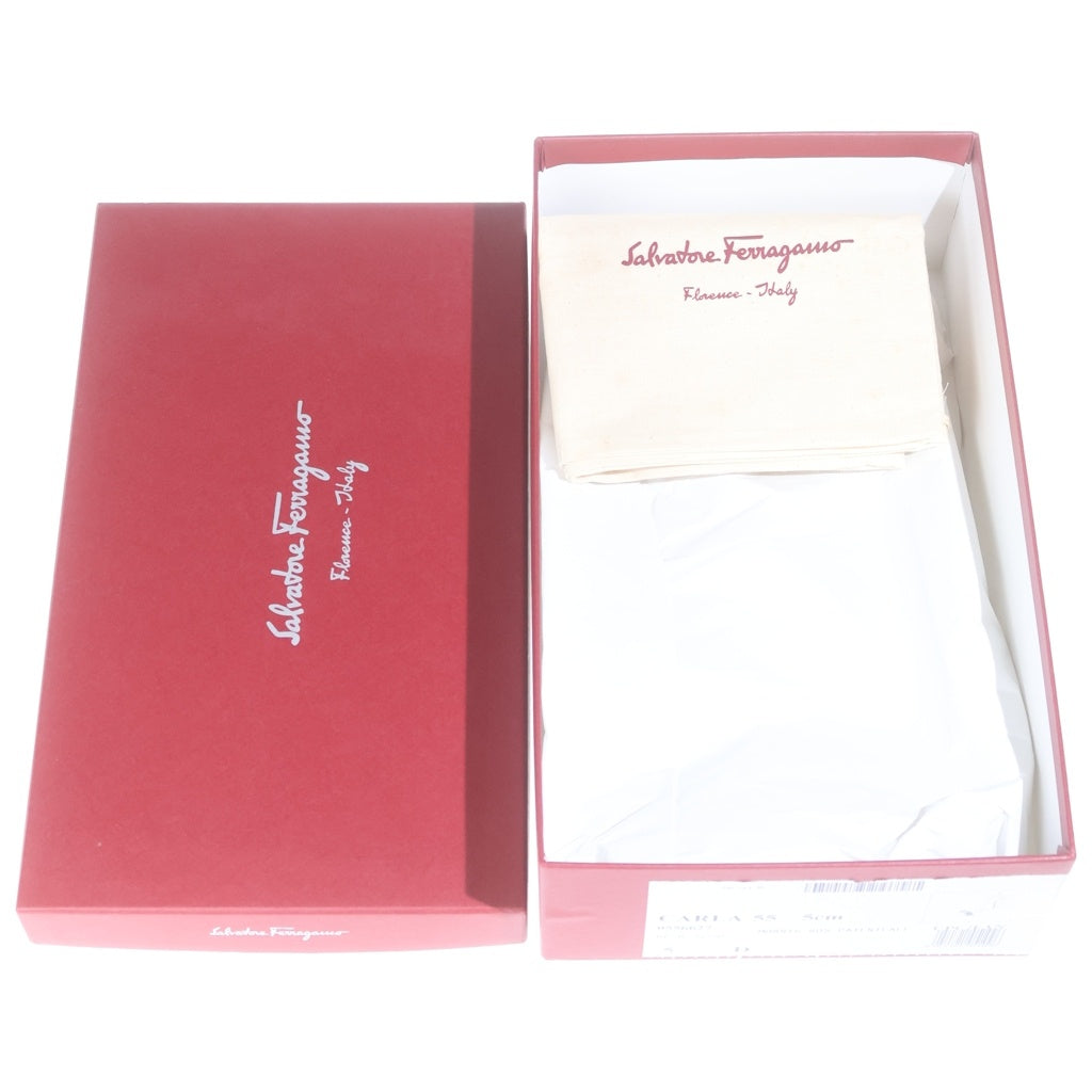 Salvatore Ferragamo(サルヴァトーレ フェラガモ) ヴァラリボン パテントレザー ヒール パンプス シューズ ピンク レディース 2RF32281