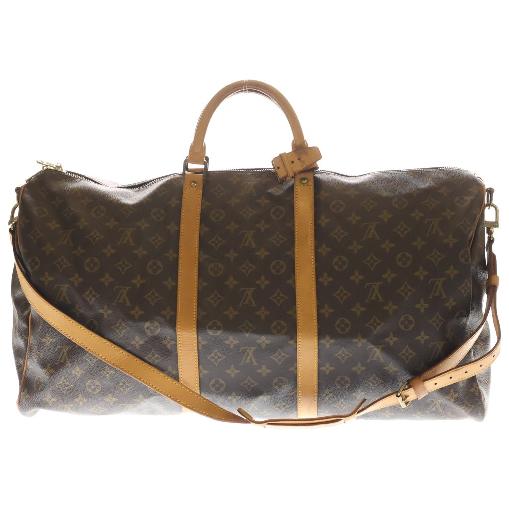 LOUIS VUITTON(ルイヴィトン) モノグラム キーポル・バンドリエール60 トラベルバッグ ボストンバッグ レザー×PVC M41412 ゴールド金具 レディース