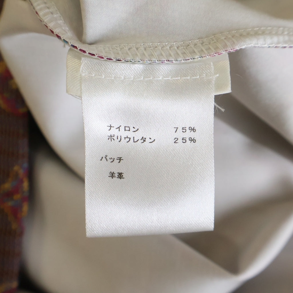 LOUIS VUITTON(ルイヴィトン) ■モノグラム Tシャツ 半袖カットソー トップス ナイロン×ポリウレタン 赤系 XS FHTS96RVE レディース