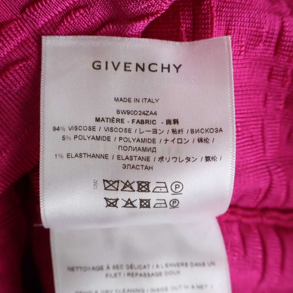 GIVENCHY(ジバンシィ) 総柄ロゴ 半袖ニット トップス ロゴ ピンク BW90D24ZA4 レディース