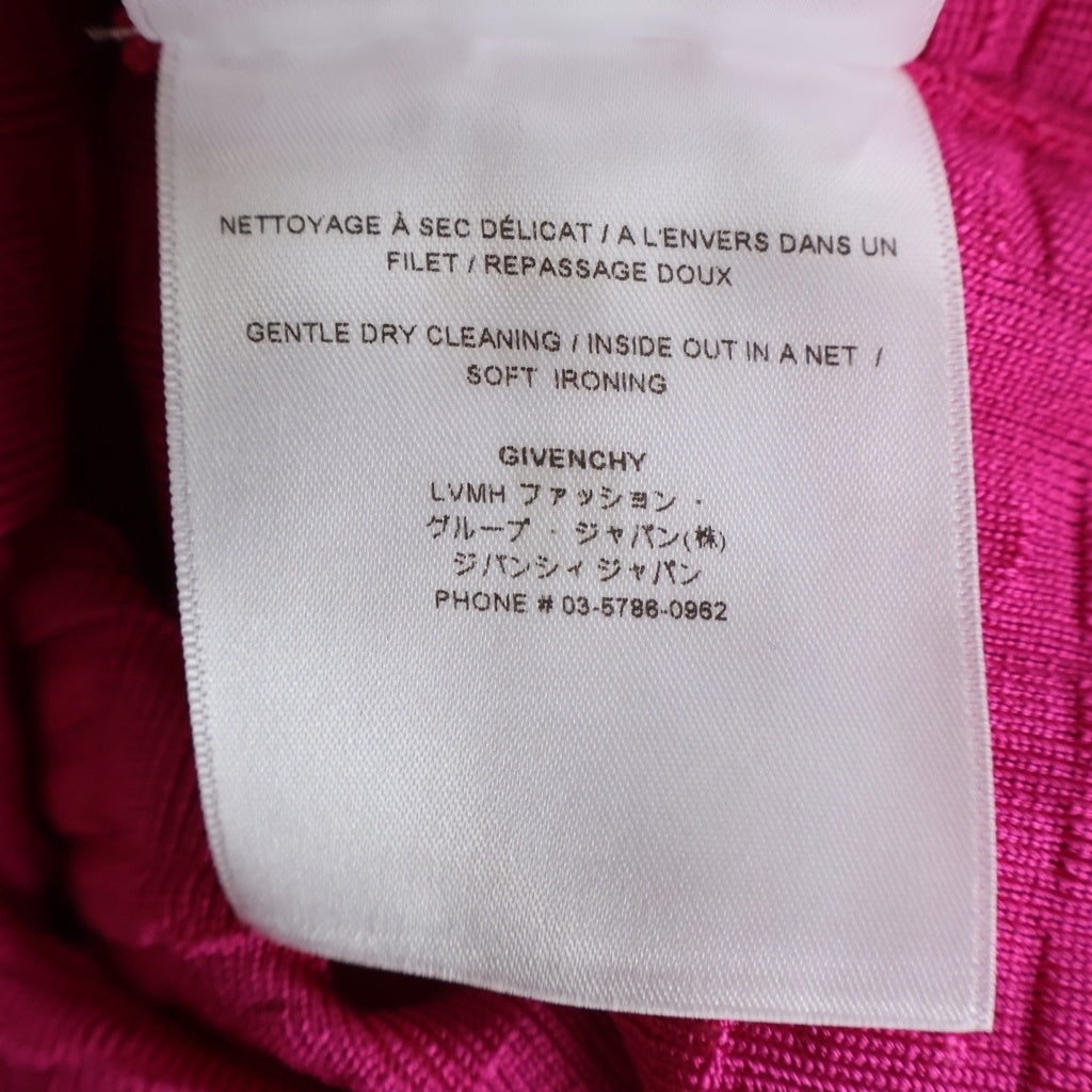 GIVENCHY(ジバンシィ) 総柄ロゴ 半袖ニット トップス ロゴ ピンク BW90D24ZA4 レディース