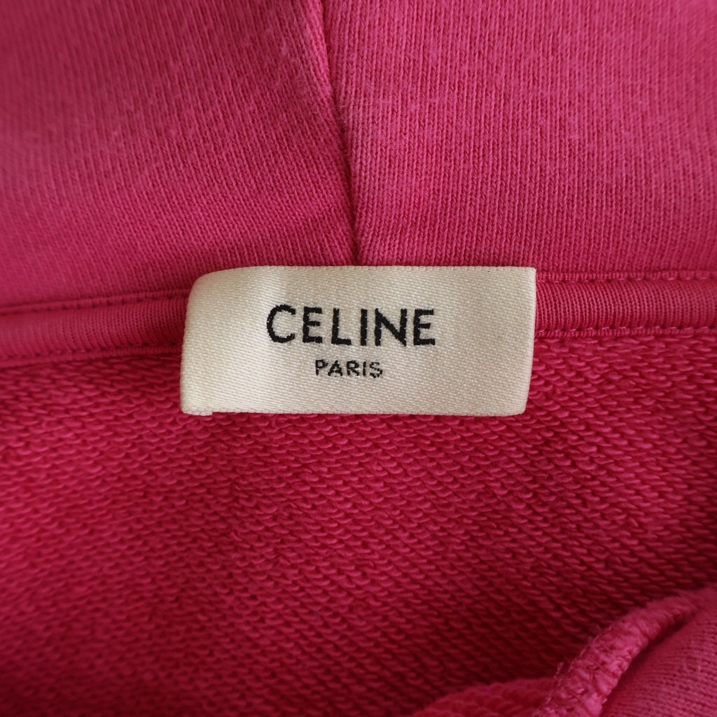 CELINE(セリーヌ) フードロゴ プルオーバーパーカー フーディー コットン ピンク 2Y499052H レディース