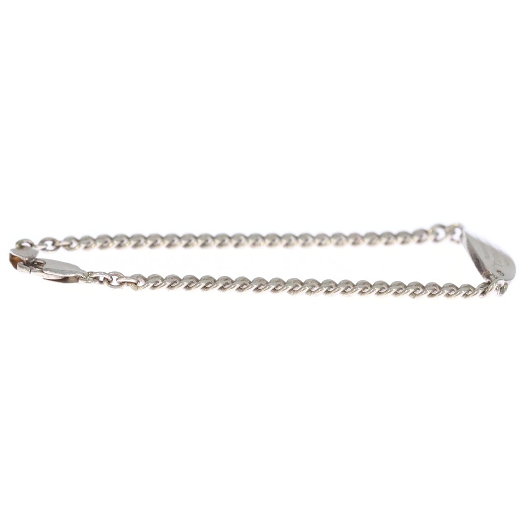 TIFFANY & Co.(ティファニー) リターントゥ オーバル ブレスレット IDタグ ダイヤモンド SV925 シルバー レディース