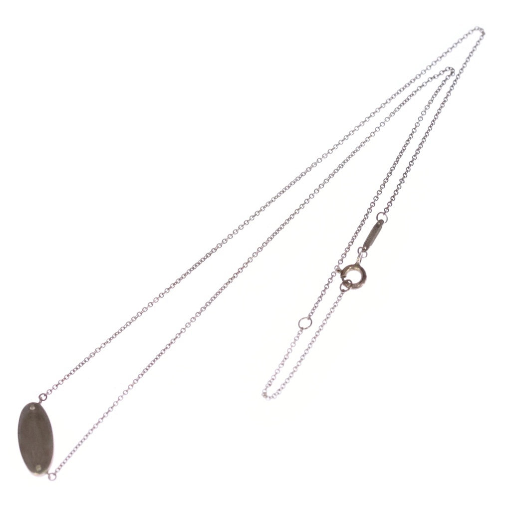 TIFFANY & Co.(ティファニー) リターントゥ オーバル ネックレス IDタグ ダイヤモンド SV925 シルバー レディース