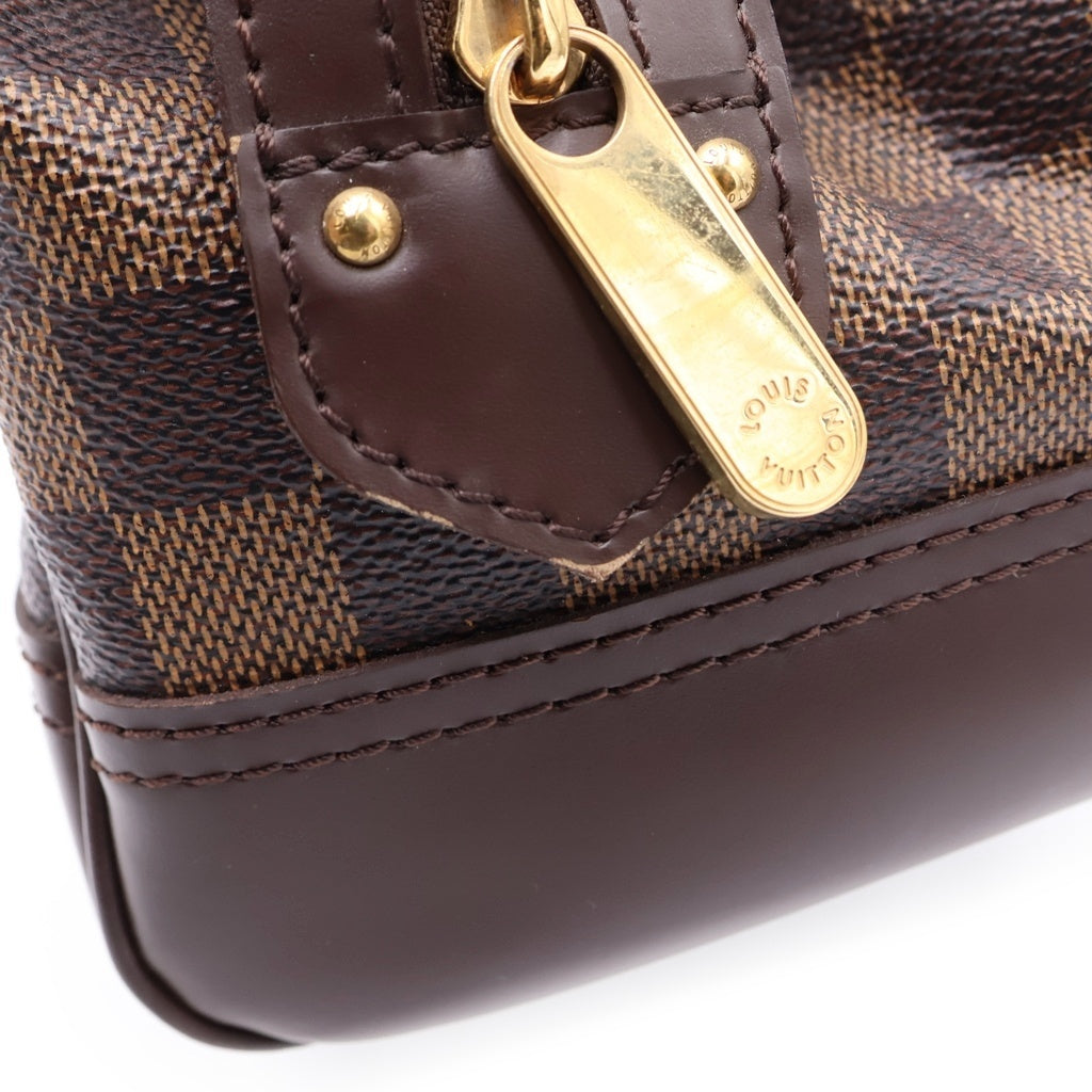 LOUIS VUITTON(ルイヴィトン) ダミエ ナイツブリッジ ハンドバッグ PVC コーティングキャンバス レザー ブラウン N51201 レディース