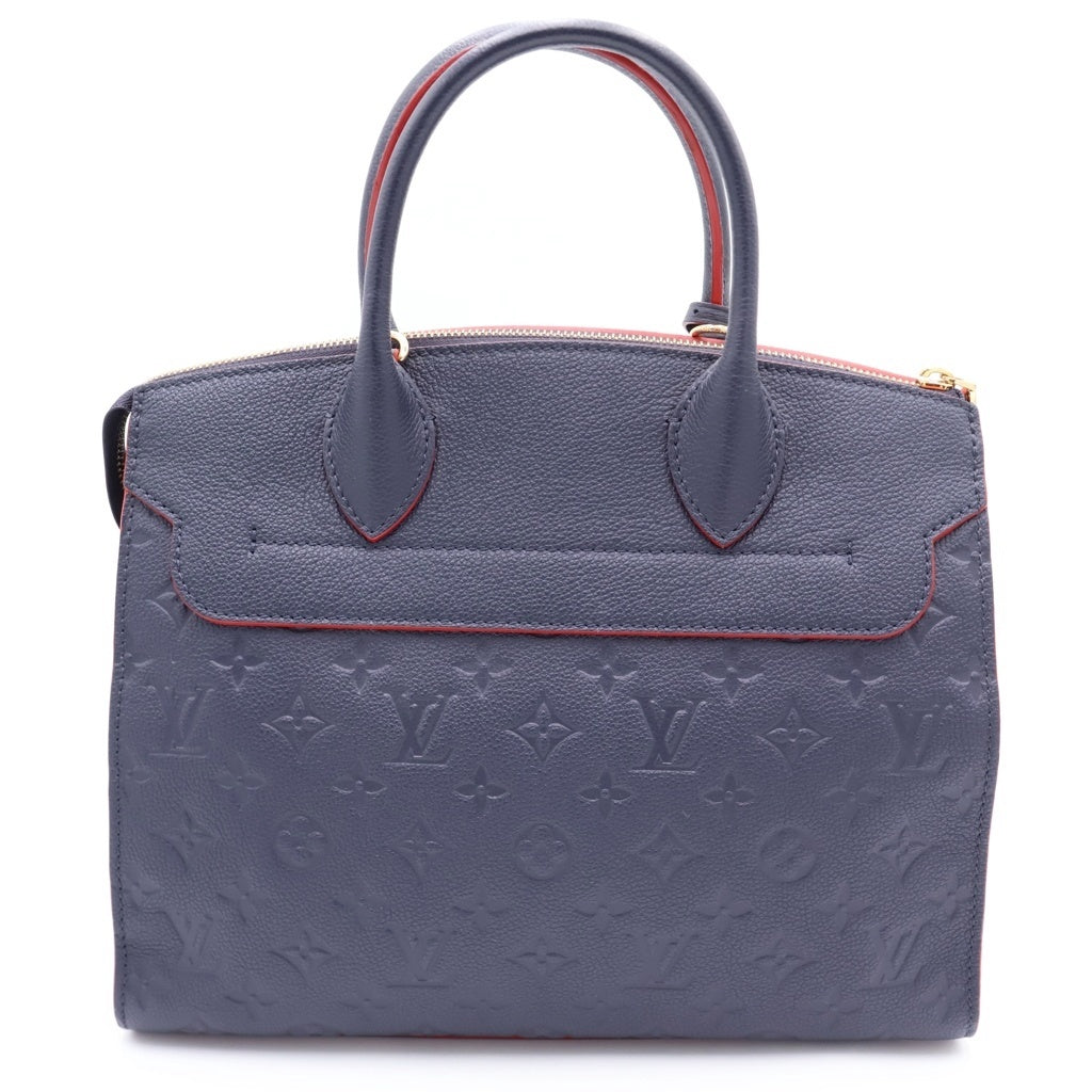 LOUIS VUITTON(ルイヴィトン) モノグラムアンプラント ポンヌフMM ハンド ショルダーバッグ レザー ネイビー M42817 レディース