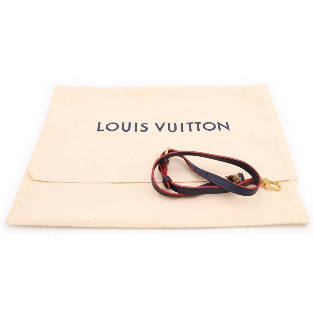 LOUIS VUITTON(ルイヴィトン) モノグラムアンプラント ポンヌフMM ハンド ショルダーバッグ レザー ネイビー M42817 レディース