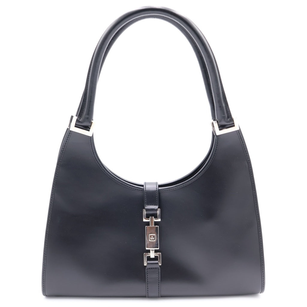 GUCCI(グッチ) ジャッキー ハンドバッグ レザー シルバー金具 ブラック 0021067 レディース