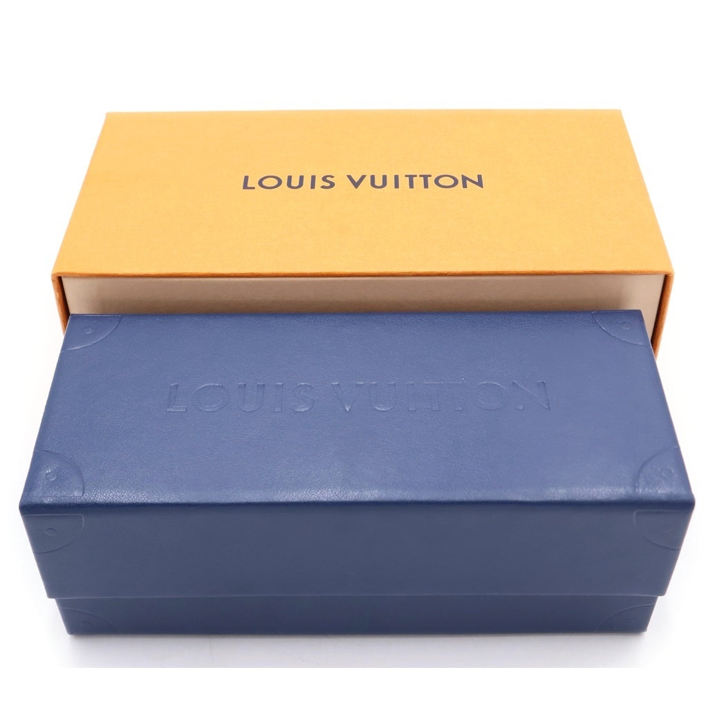 LOUIS VUITTON(ルイヴィトン) LVロゴ アウタースペース サングラス プラスチック ブルー/ブラック 53□21 Z1093E