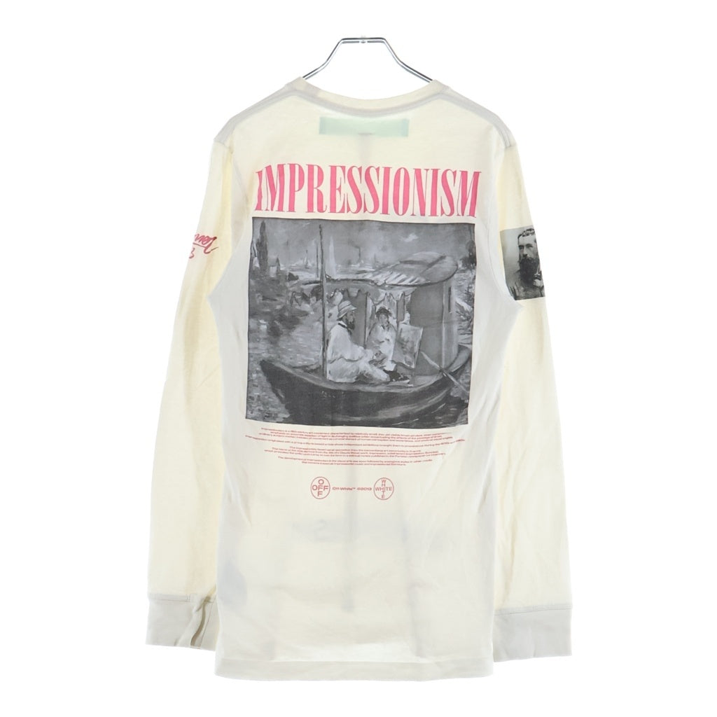 OFF-WHITE(オフホワイト) 19SS BOAT L/S TEE ボート L/S 長袖 Tシャツ コットン ロングスリーブカットソー ロンT #XS ホワイト OMAB001R19185011 レディース
