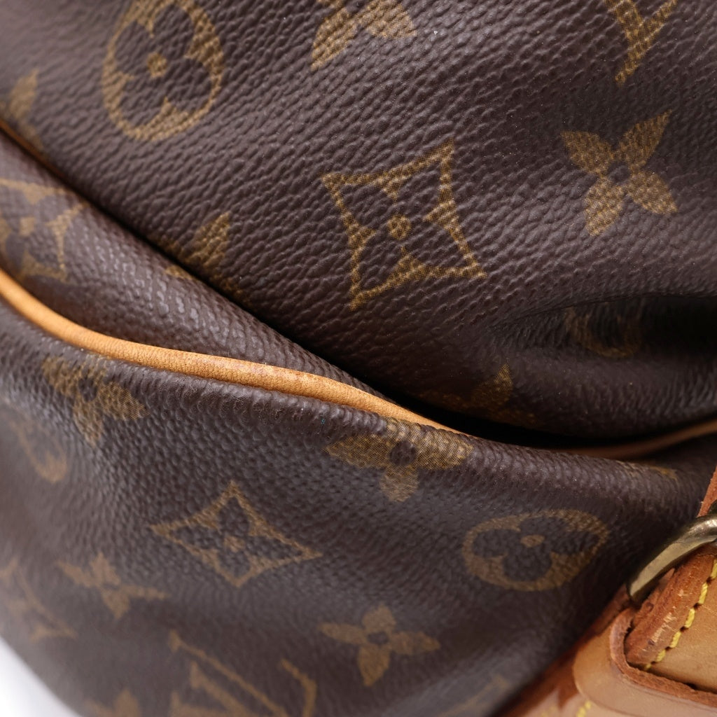 LOUIS VUITTON(ルイヴィトン) モノグラム ソミュール35 ショルダーバッグ ブラウン レザー×PVC M42254 ゴールド金具