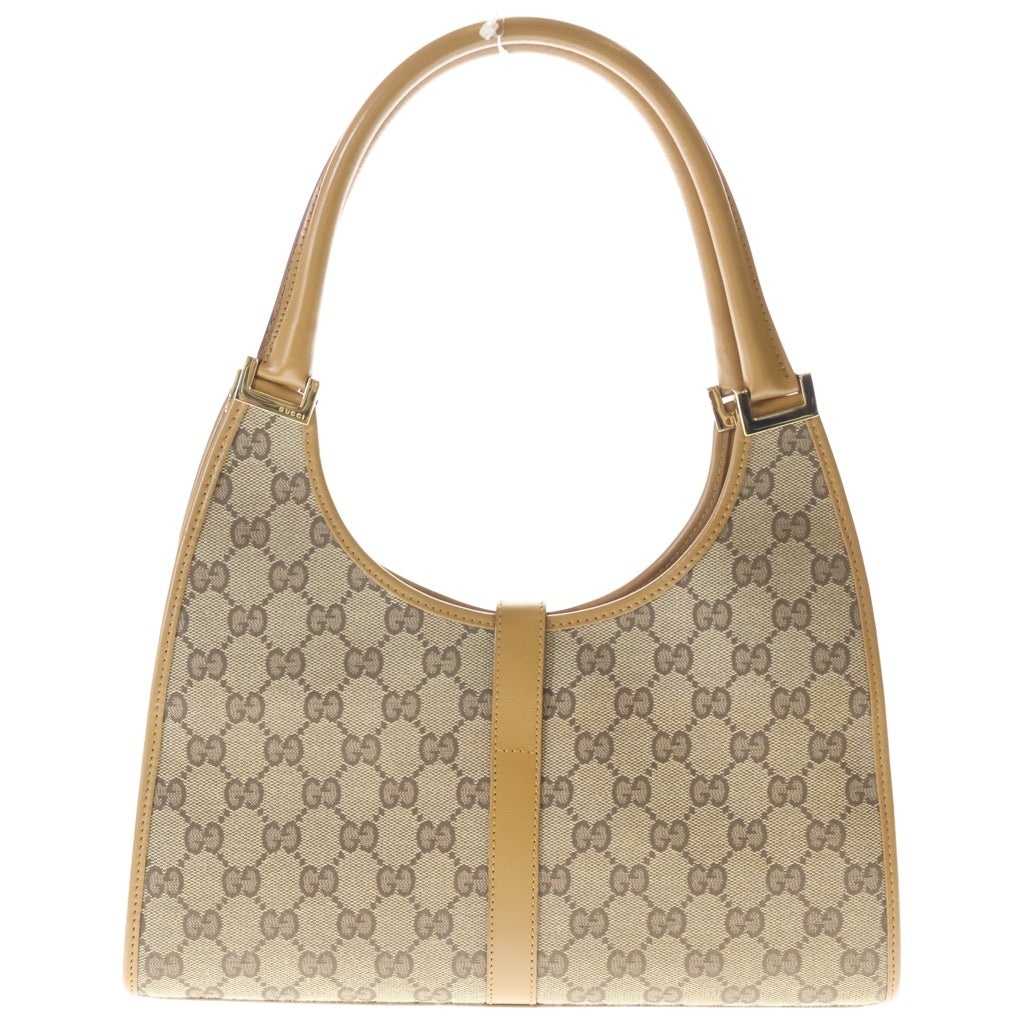 GUCCI(グッチ) GGキャンバス ジャッキー ハンドバッグ ワンショルダーバッグ ベージュ×ブラウン キャンバス×レザー 002・1067 2123 ゴールド金具 レディース